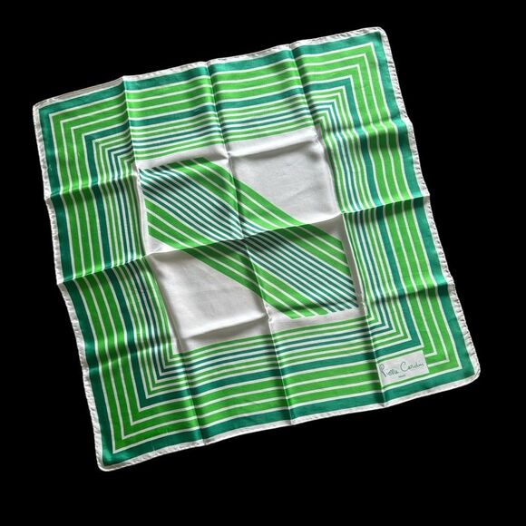 Pierre Cardin 1960’s Mod Retro 100% Silk Scarf - Picture 5 of 7